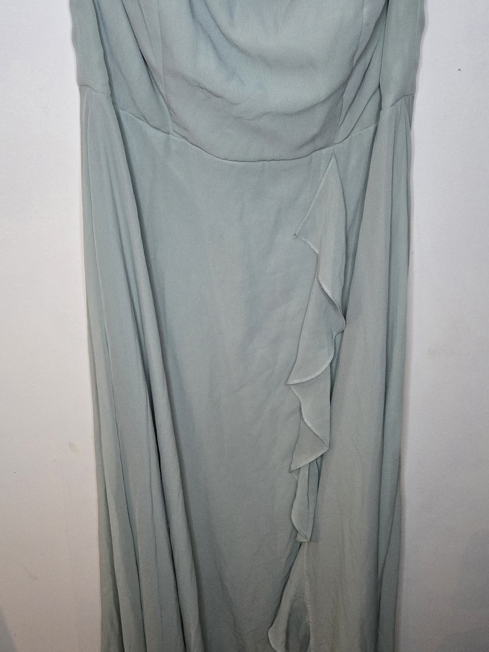 Birdy Grey Seafoam Ruffle Maxi Dress